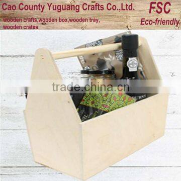 natural wooden wine trug with handle wholesale