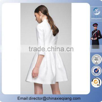 2016 Fashion Ladies Designer Cute Pure Color Dress Women Fancy Dress