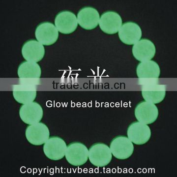 10mm glow bead bracelet glow in dark luminous bead bracelet