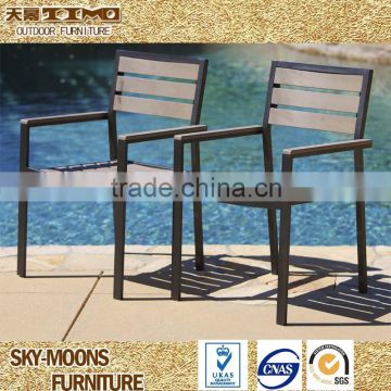 high quality all weather furniture outdoor stackable white garden chair (PS006)