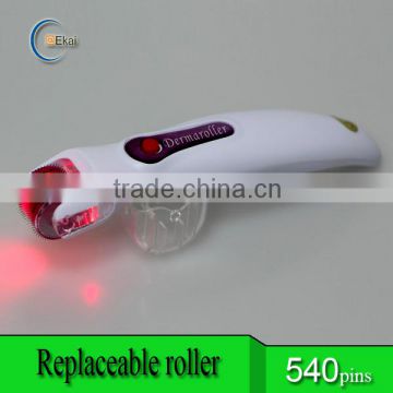 Popular led photon light therapy derma roller for home and salon use