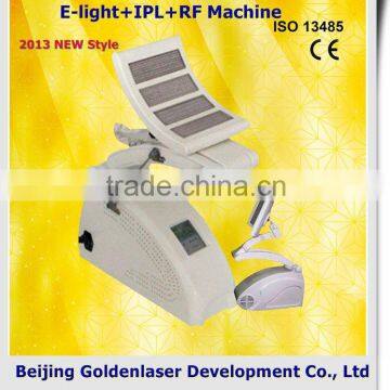 2013 Cheapest Price Beauty Equipment Painless E-light+IPL+RF Machine Cellulitis Age Spot Removal