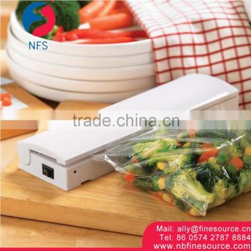 White Plastic Portable Handheld Food Vacuum Sealer