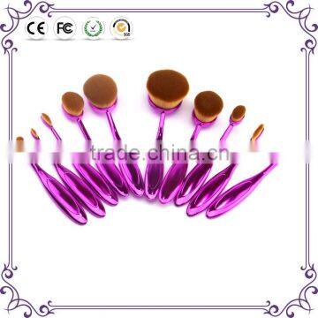 10pcs powder eyeshadow foundation brushes oval multipurpose makeup brush