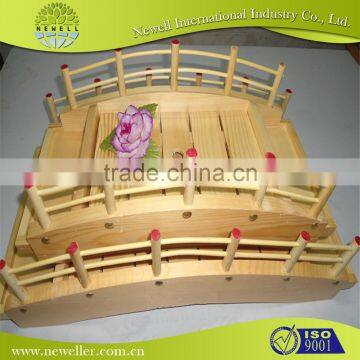 baby safety personalized wooden craft sushi bridge in wholesale