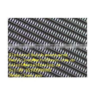 Food fine particle filtering element sintered dutch woven mesh