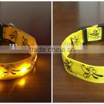 magnetic factory supply lovely pet collars with LED lights