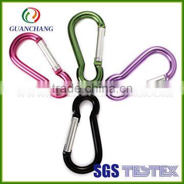 climbing round mini aluminum carabiner clip