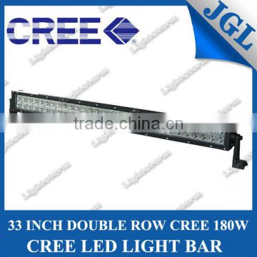 Top selling 180w 9-32v all vehicles applicable 33'' off road light bar double row 3watt cree led driving light bar 12volt