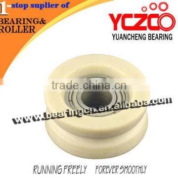 Small carbon bearing pulley,sliding gate caster roller