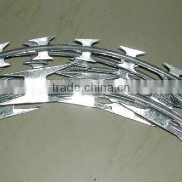 Concertina razor barbed iron wire manufacturer with low price