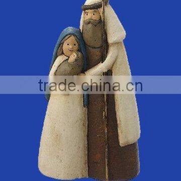 2013 new arrival handmade resin holy family statues