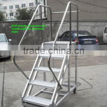 ECO-friendly Aluminum alloy mobile platform, aluminum stairs