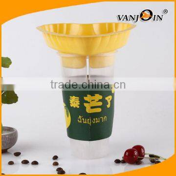 Wholesale 2017 Hot Style Cheap Plastic Tea Cups/Boba Tea Cup/Sharing Cup