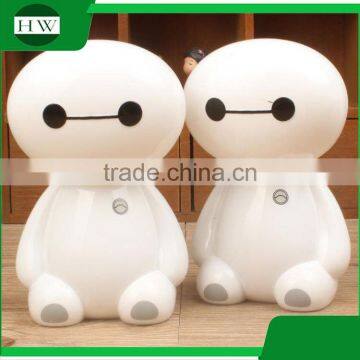 small plastic cartoon baymax usb charging charge foldable collapsible folding telescopic led reading desk table night lamp light