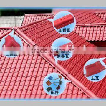 Heat Insulation Synthetic Resin Roofing Sheet Tile For Villa