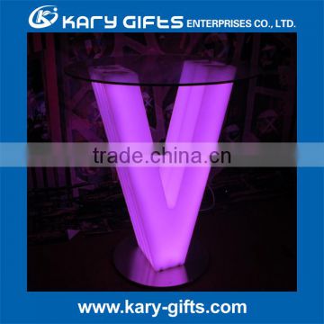 26 Led Alphabets table ( A to Z) LED lighitng cocktail table KFT-1081