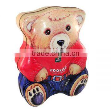 bear shape tinplate box