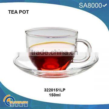 TC151LP(150ML),heat resistant glass cup with base