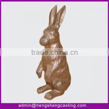 garden animal cast iron decorations rabbit