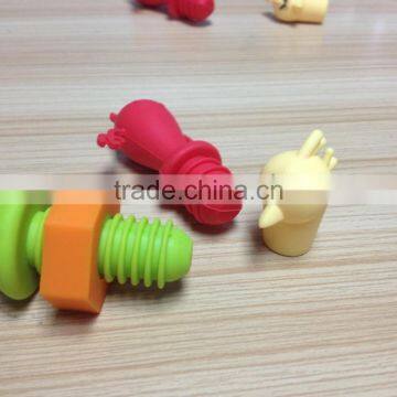 Red Wine Bottle Plug Cap Pour Pourer Silicone Shutoff Seal Stopper photo-5