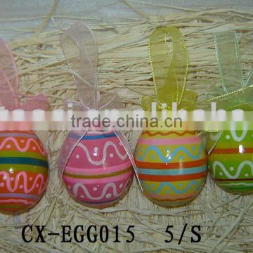 pottery egg hanging deco-terracotta painting egg for easter gifts