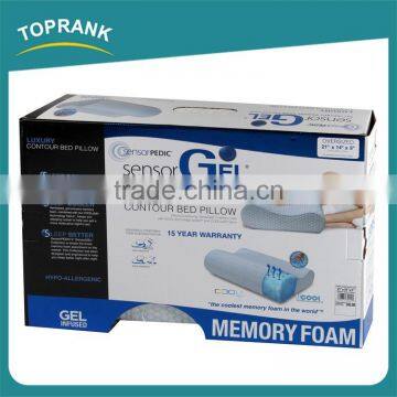 High Quality Luxury Breathable Soft Fabric Contour Memory Foam Orthopedic Pillow photo-2