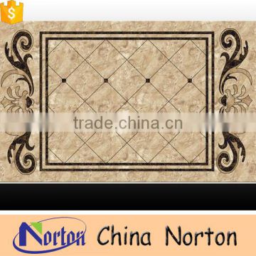 Norton Hotel lobby floor square european marble medallion for sale NTMS-MM010L