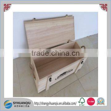 Rustic Solid and Natural Wooden Military Tank Mold Box Wooden Toy Box photo-2