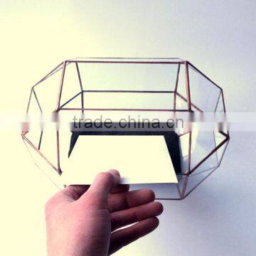 Wedding Decorate Glass Card Box Holder Terrarium photo-3