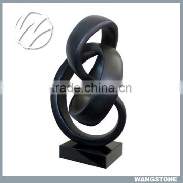 Modern Bronze Sculpture Abstract Shape Interior Decor