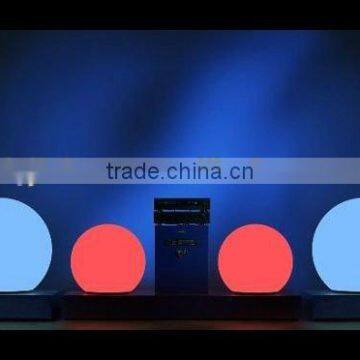 Rechargeable colorful Green protection plastic shell warterproof led floating ball light