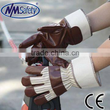 NMSAFETY 2014 Nitrile impregnated gloves cheap work glove