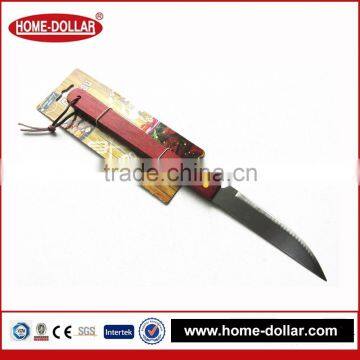 China supplier stainless bbq knife with wooden handle