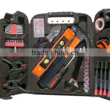 LB-255 52pc Hand Tool Set Tool Kit With Black Foldable Tool Box