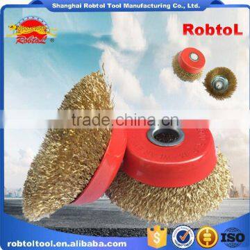 5" Steel Wire Cup Brush Wheel Twist Knot Crimped Bowl Disc Abrasive Round Grinding Cheaning Brush photo-4