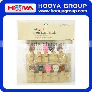 Lovely Animal Image Wooden Pegs Wooden Clip Set