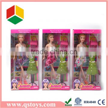 plastic dressup doll set toy in window box