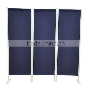 3 Pieces Privacy Room Divider Grey Folding Paravent photo-2