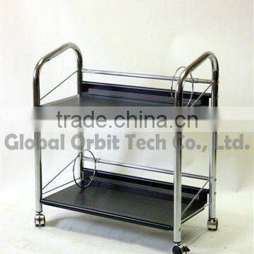 Kitchen Stand Kitchen Shelf, Magazine Rack, Easy Move Metal Storage Rack photo-4