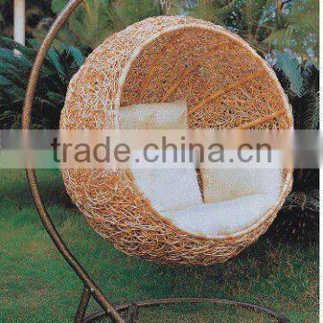 outdoor rattan hanging egg chair