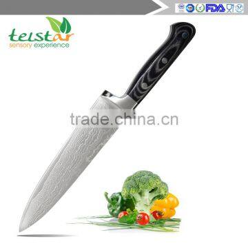 Japanese VG10 Damascus Knive 8" Chef Knife QING Brand 67 Layers Of Damascus Steel Kitchen Knives Cooking Tools Micarta Handle photo-2