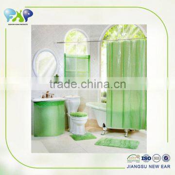 High Quality Used Home Goods Thick Custom Pink Bathroom Shower Curtain photo-2