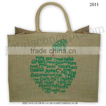 Low cost promotional bag - made from laminated jute - ideal for branding