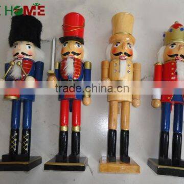 2015 New 15" Wooden Nutcracker soldier wood grain