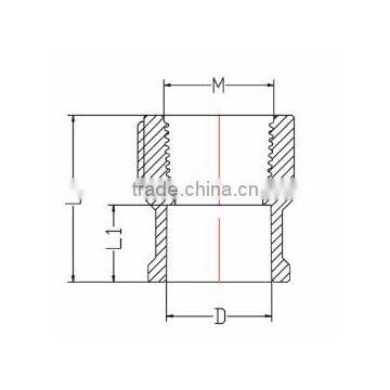 HIGH QUANLITY FEMALE COUPLING OF PVC DIN STANDARD FITTINGS FOR WATER SUPPLY photo-2