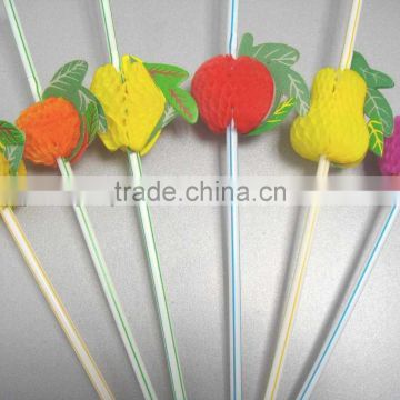 disposable fruit drinking straws