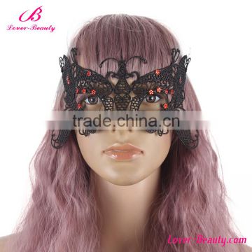 OEM accepted black butterfly dancing party mask mini masquerade mask