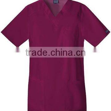 Hot Selling Four Pockets Poly/cotton Poplin Hospital Scrubs Medical Uniforms photo-2