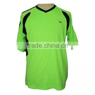 Hot Sale Fashionable Black Green Soccer Jersey